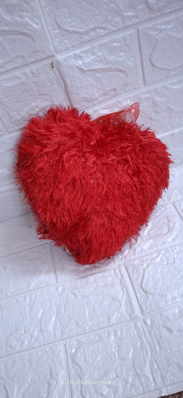 Personalized Sublimation Fur Heart Cushion - Image 3
