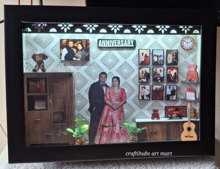 Personalized Miniature Room Anniversary Frame