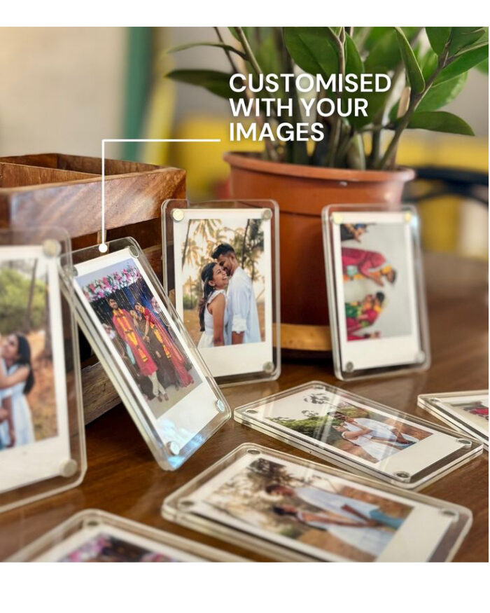 Polaroid Style Acrylic Fridge Magnet