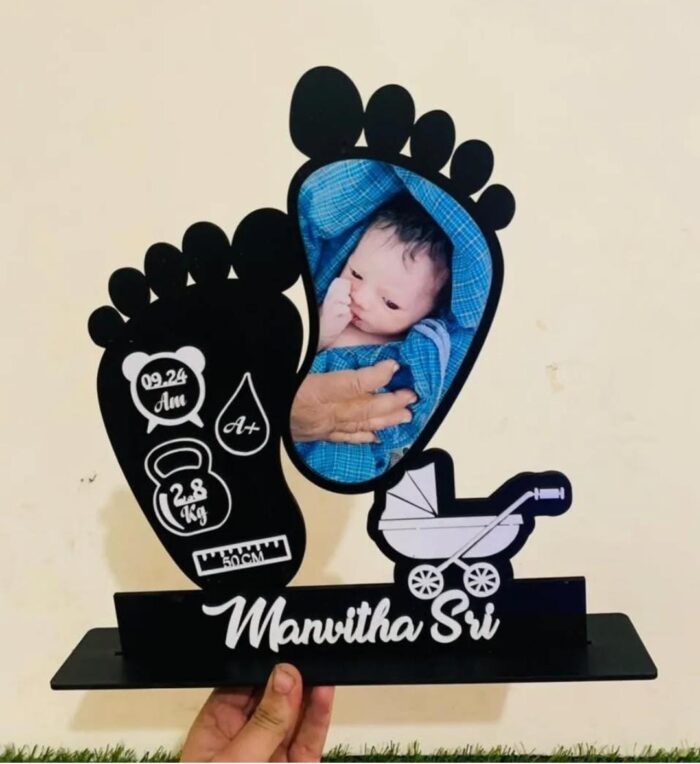 Personalized Baby Birth Stats Photo Frame